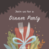 Dinner Party - Party Invitation Card