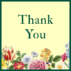 Garden Flowers - Thank You Card