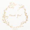 Golden Leaves - Thank You Card