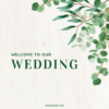 Green Leaves - Wedding Invitation Card