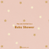 Stars - Baby Shower Invitation Card