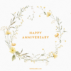 Yellow Wildflowers - Anniversary Greeting Card